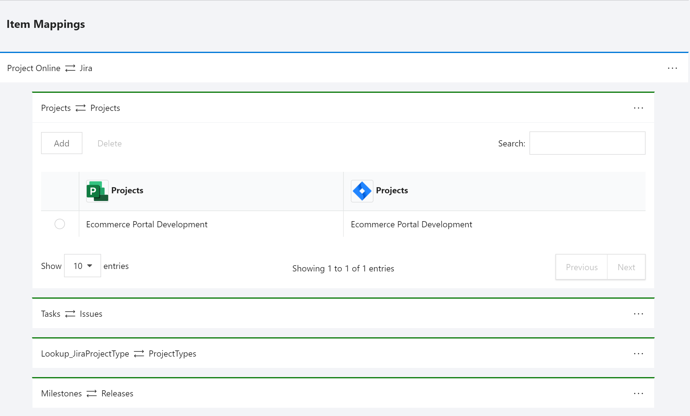 Manage Integration Mapping Settings Support