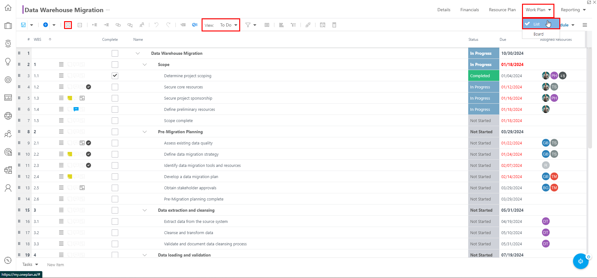 Trial Guide - Manag a Plan - Schedule List.png