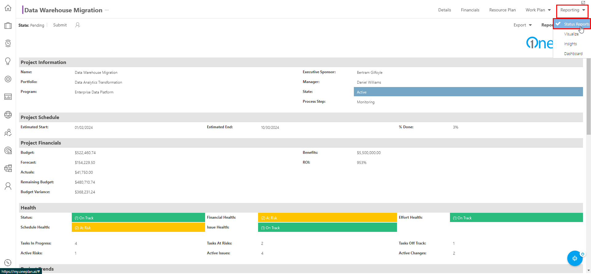 Trial Guide - Manage a Plan - Access Status Report.png