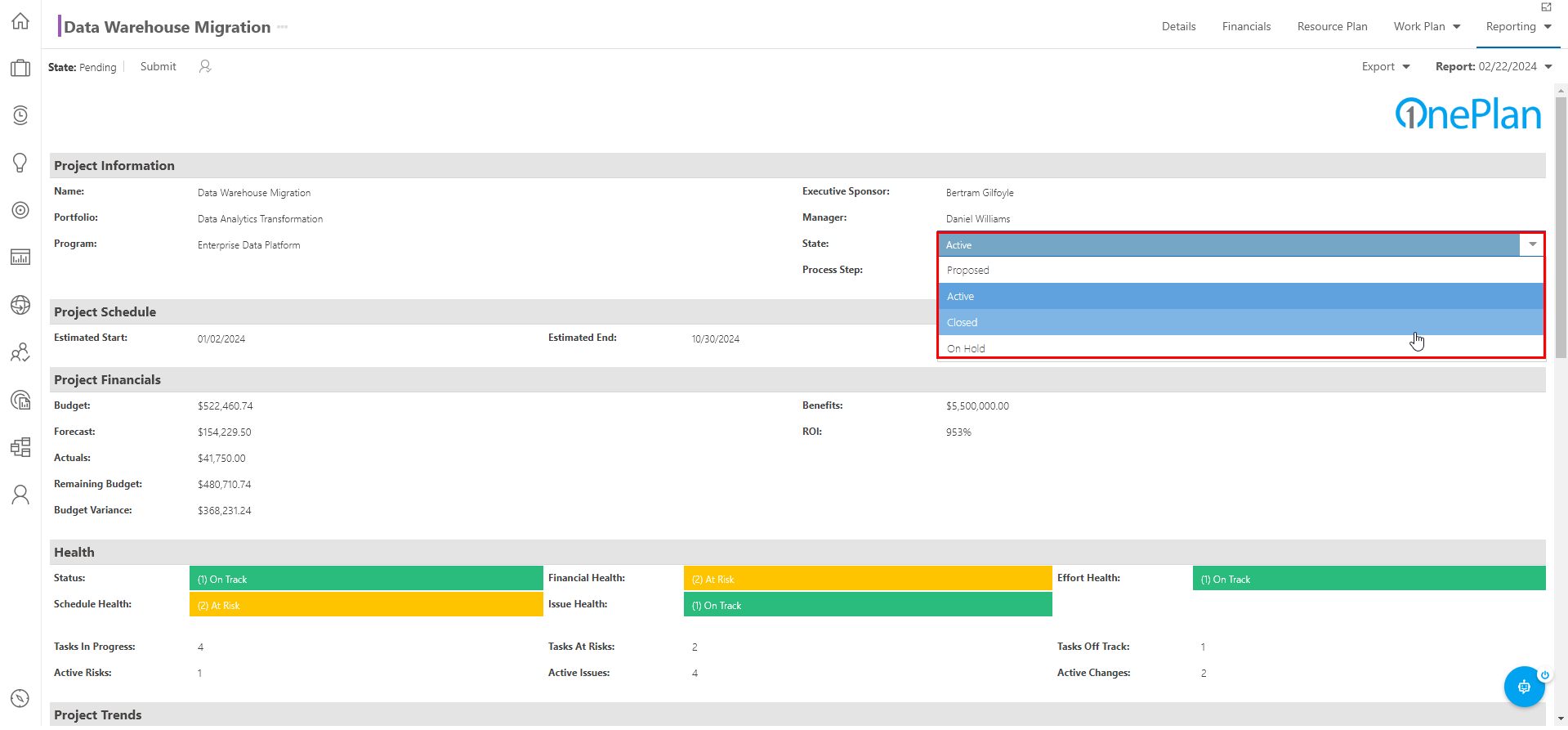 Trial Guide - Manage a Plan - Edit Status Report.png