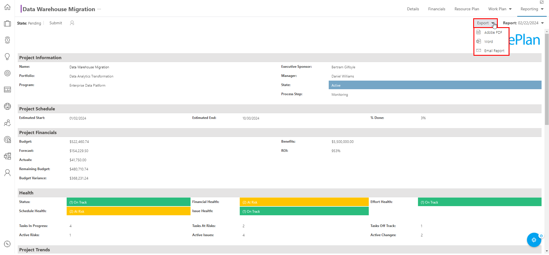 Trial Guide - Manage a Plan - Export Status Report.png