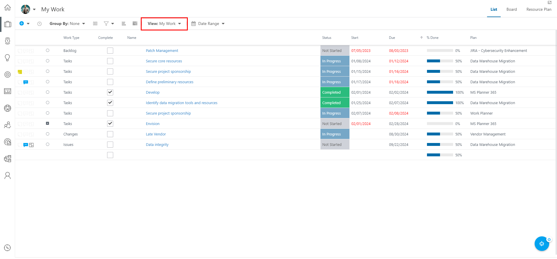 Trial Guide - My Work - My Work View.png