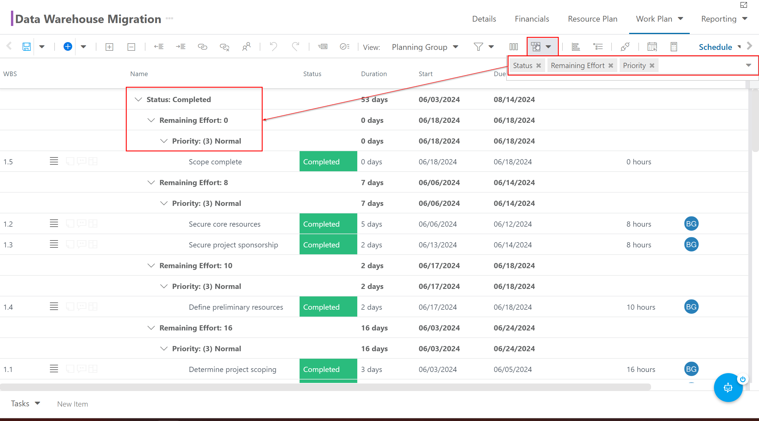 Multiple Group By Layers in the Work Planner.png