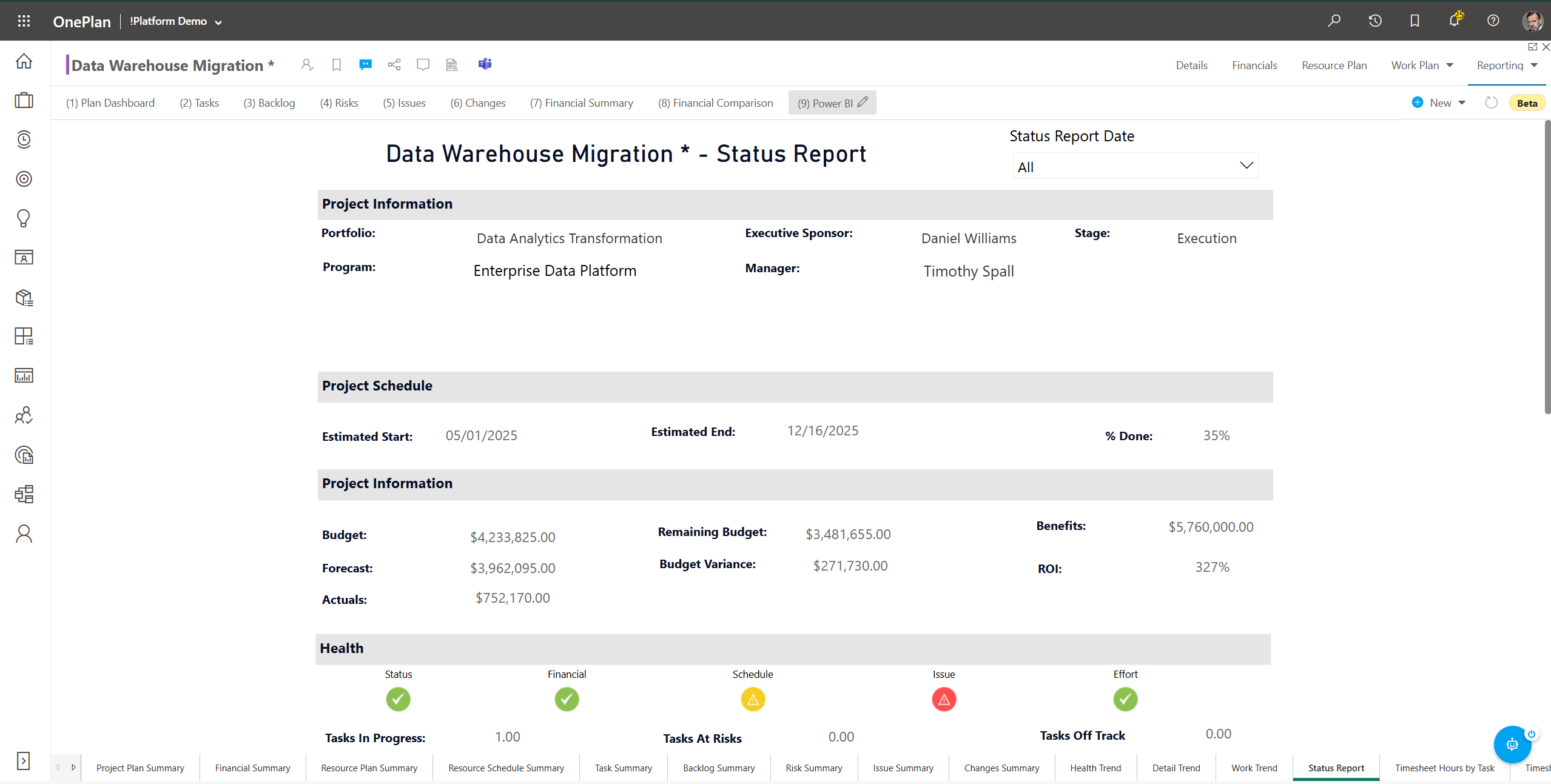Project Summary – Support