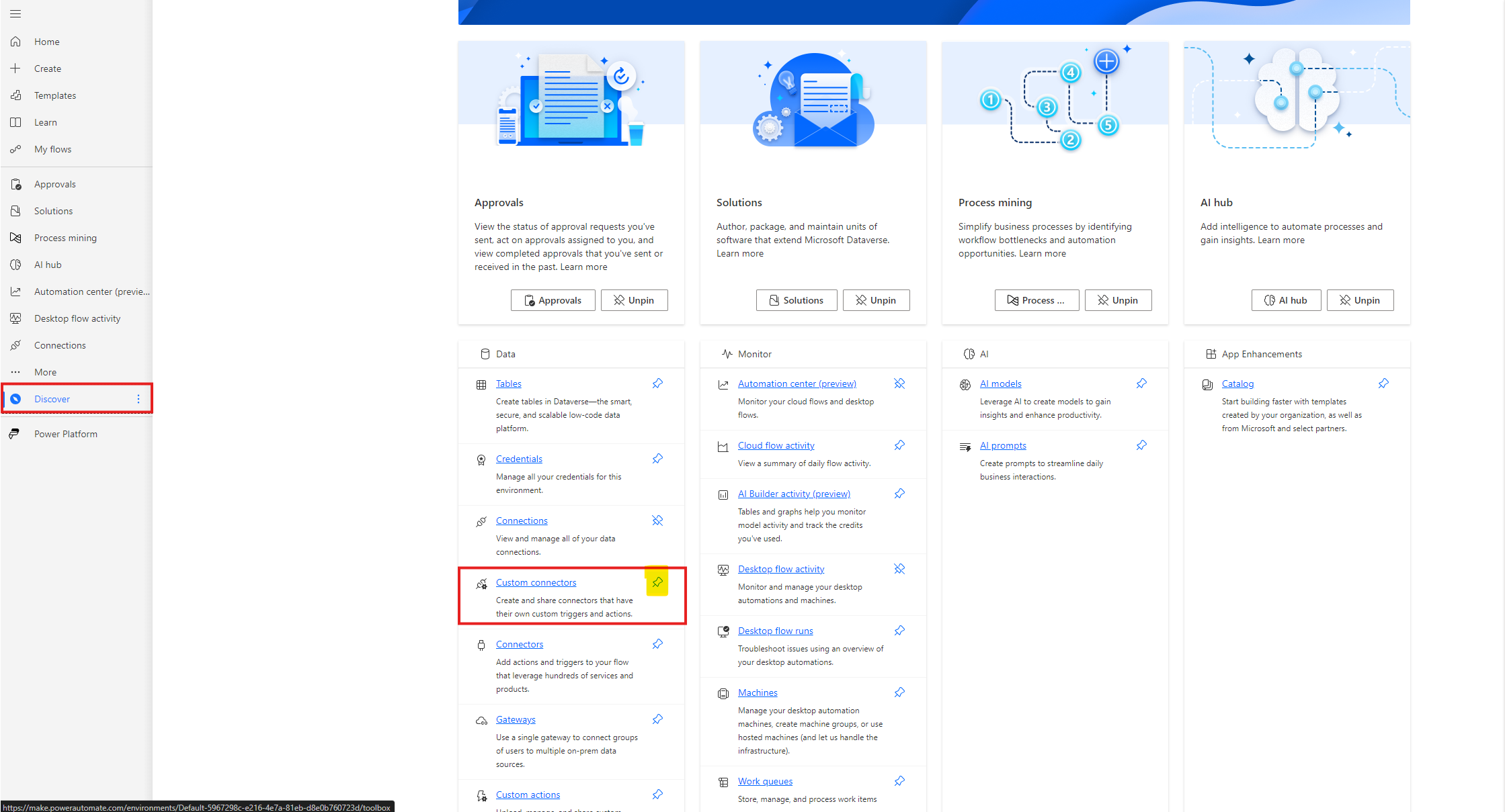 Add Custom Connectors to menu.png