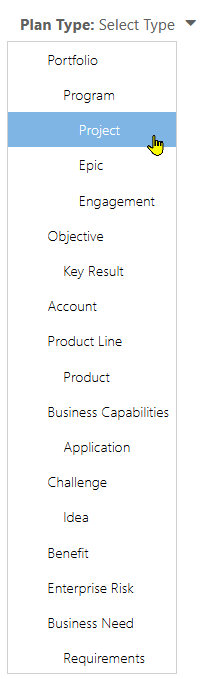 Select Plan Type for Status Report Config.png