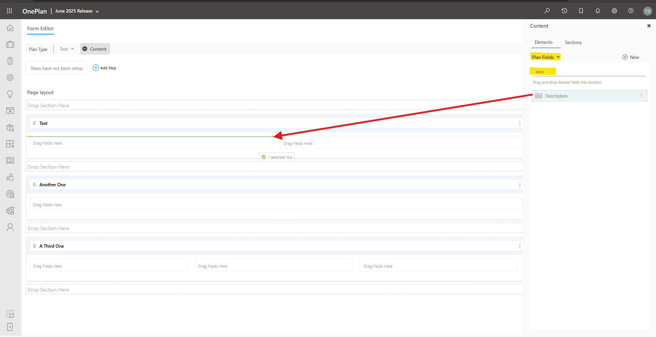 Search for and Select a Field to Add to the Form