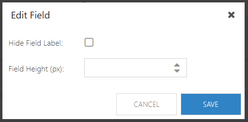 Edit Field Form