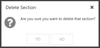 Delete Section